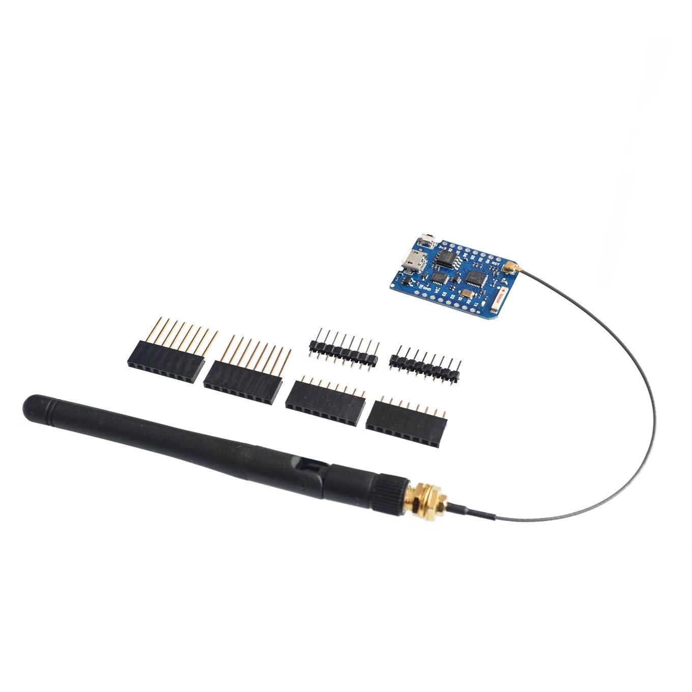 WEMOS D1 Mini Pro 4M 16M Bytes - مراجعة Esp8266 Nodemcu Board وسعره