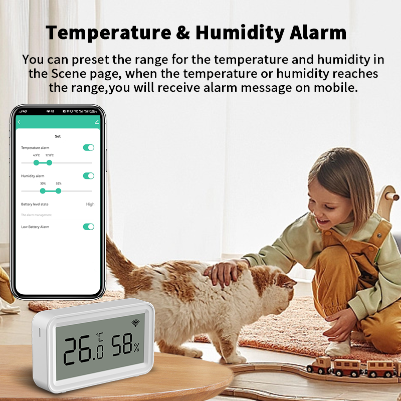 Tuya Zigbee WiFi Thermometer H - مراجعة Temperature Humidity Sensor وسعره