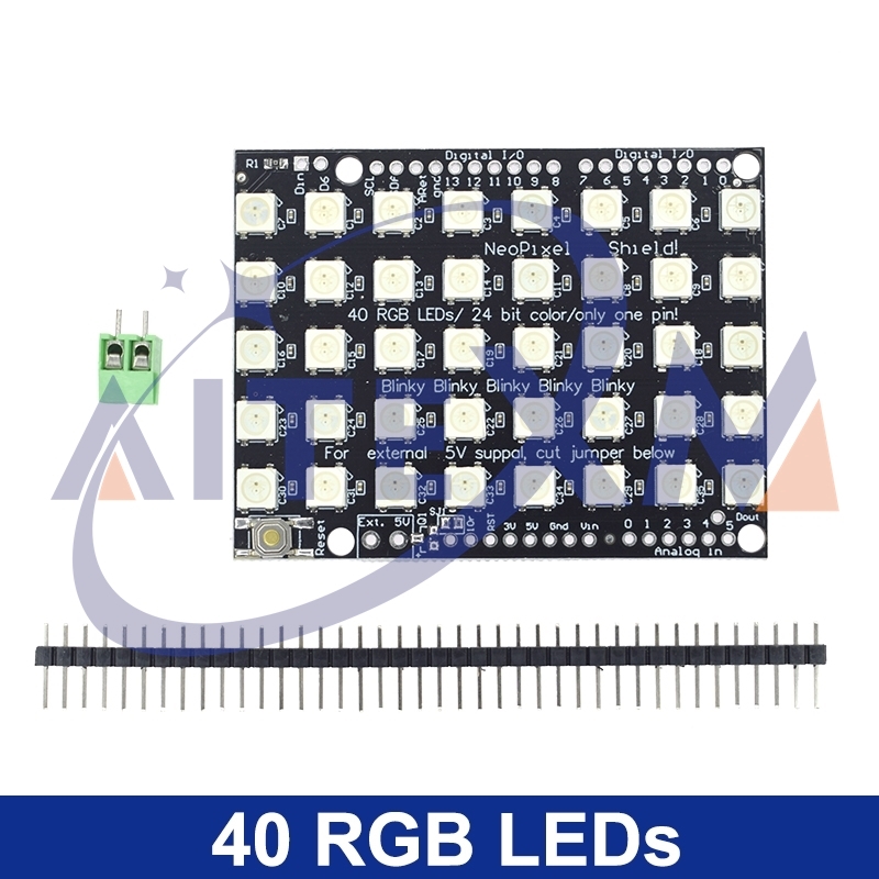 WS2812 Module 5050 RGB 4x4 8x8 - مراجعة Rgb Led Matrix 8X8 وسعره