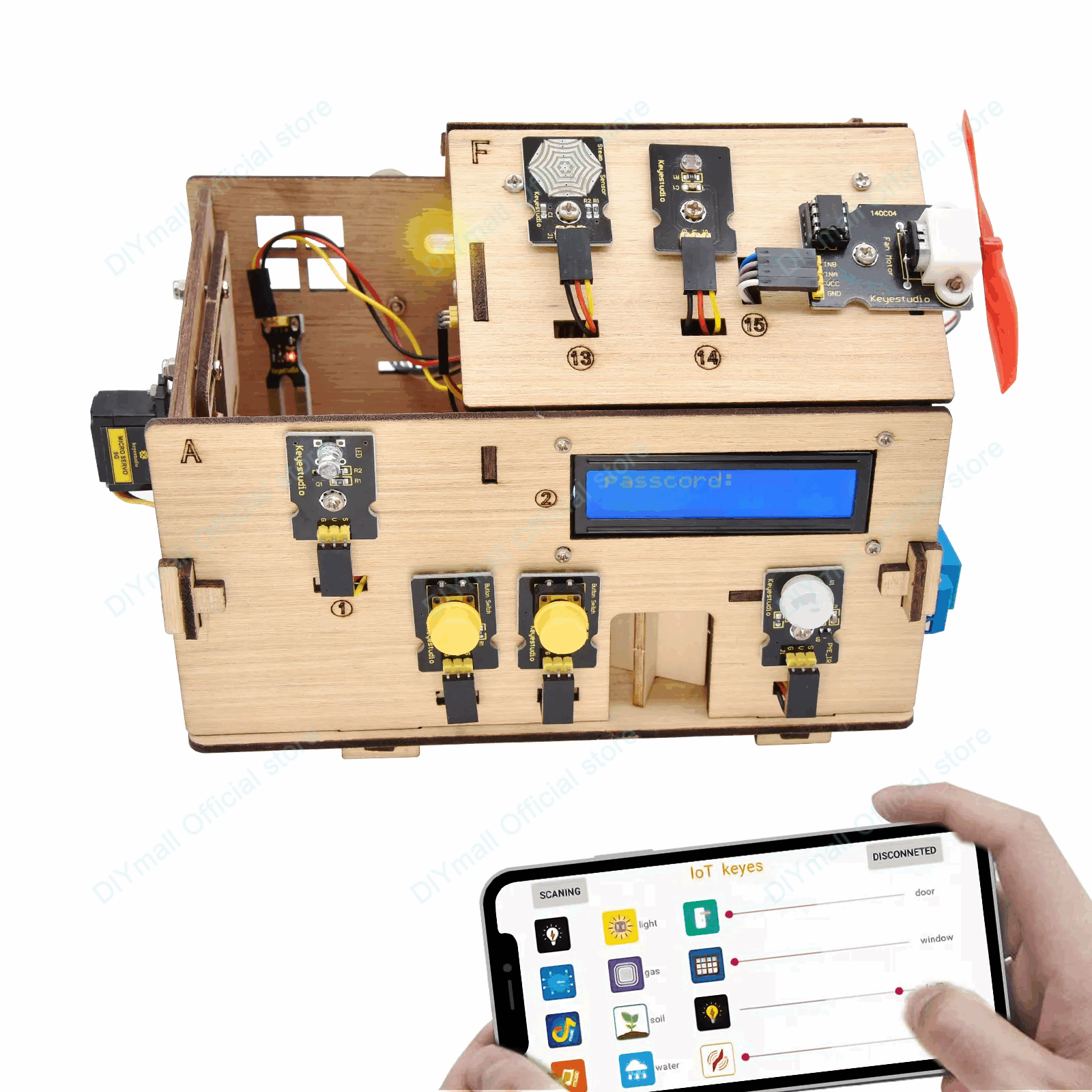 Keyestudio Smart IoT Home Kit  - مراجعة Diy Automation Projects وسعره