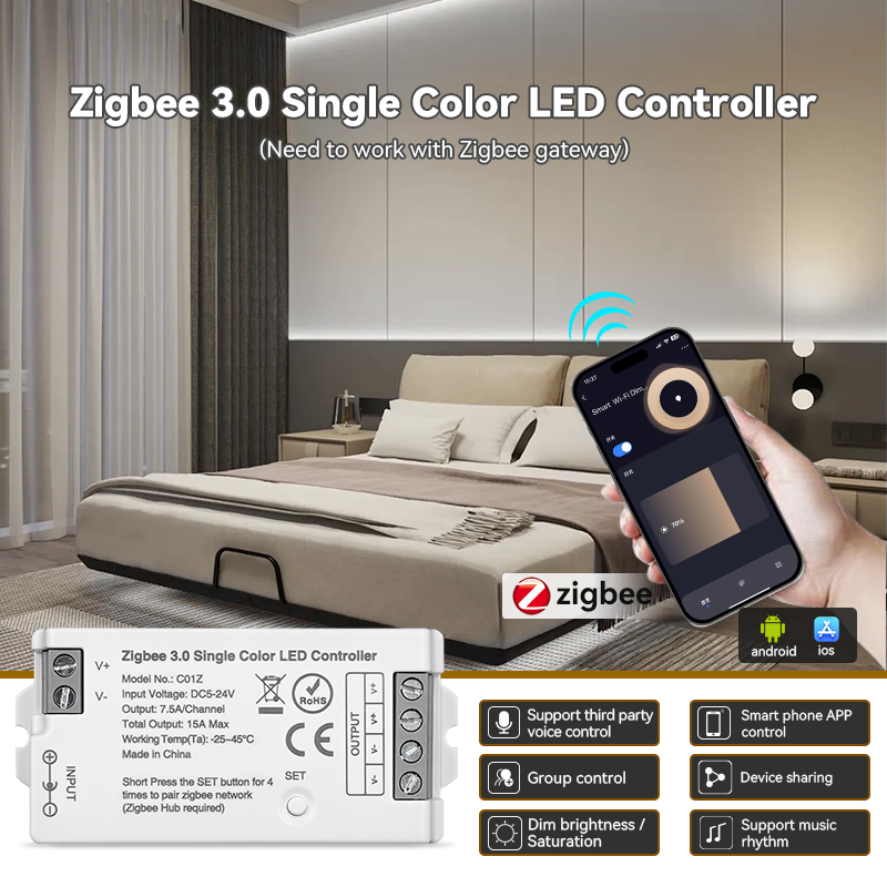 DC5-24V C01Z Zigbee 3.0 Smart  - مراجعة Zigbee Coordinator Stick وسعره