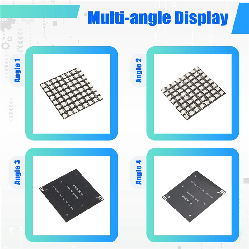 AT82-WS2812 LED 5050 RGB 8X8 L - مراجعة Rgb Led Matrix 8X8 وسعره