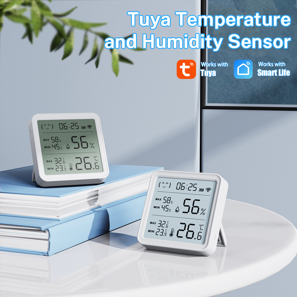 Tuya WiFi Thermometer hygromet - مراجعة Temperature Humidity Sensor وسعره
