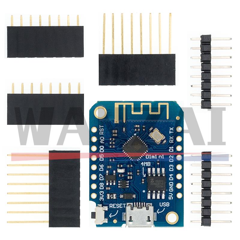 WeMos D1 Mini Pro V3.0.0 Bytes - مراجعة Esp8266 Nodemcu Board وسعره