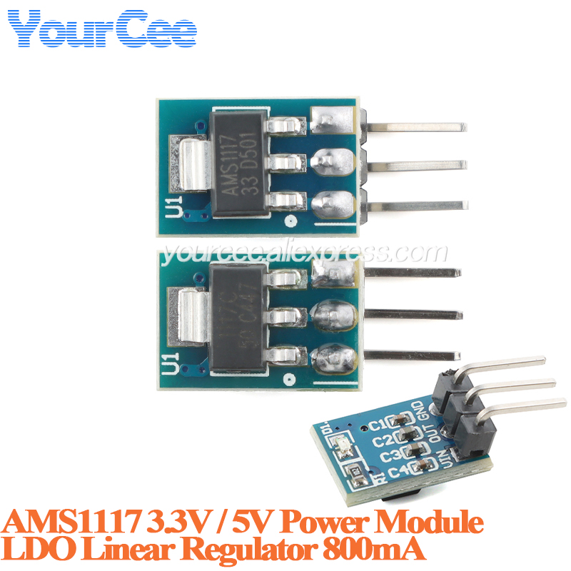 20pcs/1pc AMS1117 3.3V 5V Powe - مراجعة Esp8266 Nodemcu Board وسعره