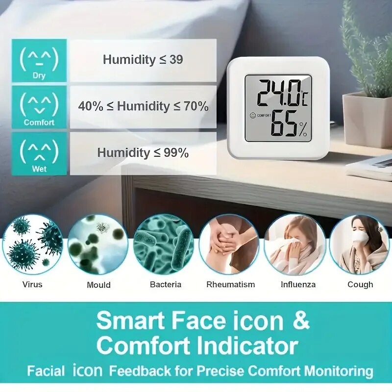 Digital Hygrometer Thermometer - مراجعة Temperature Humidity Sensor وسعره