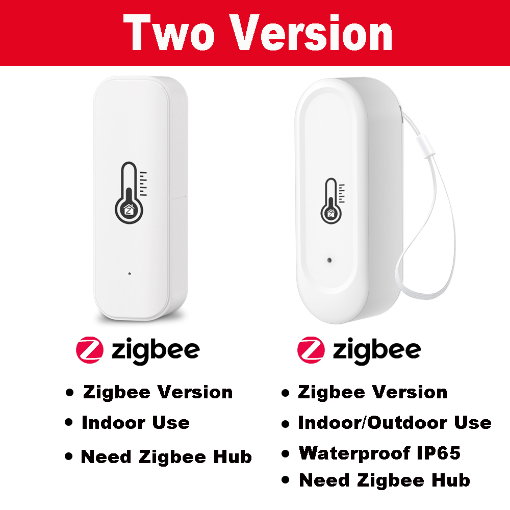 Tuya ZIgbee IP65 Waterproof Ou - مراجعة Temperature Humidity Sensor وسعره
