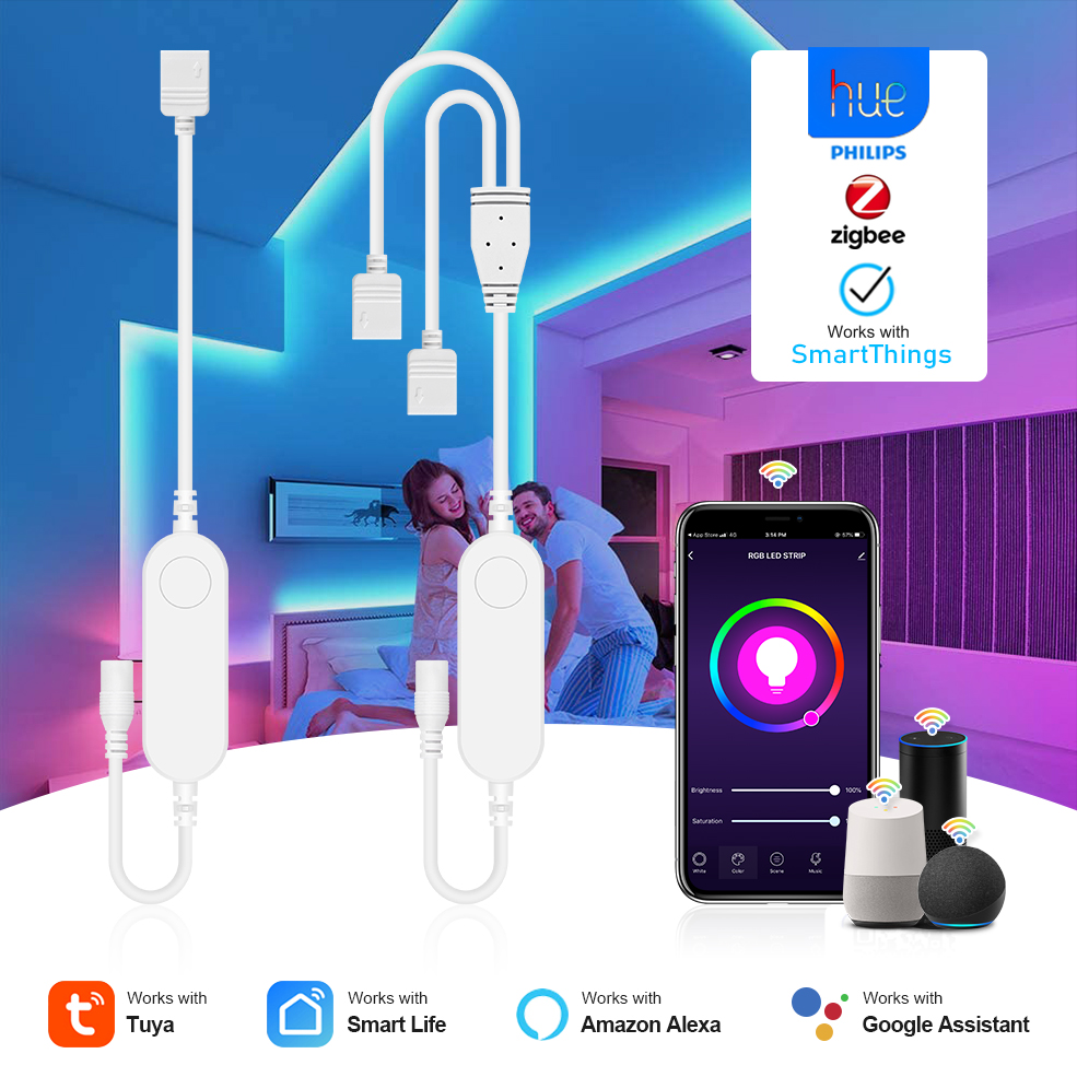 TUYA Zigbee DC5V 12V 24V RGB R - مراجعة Zigbee Coordinator Stick وسعره