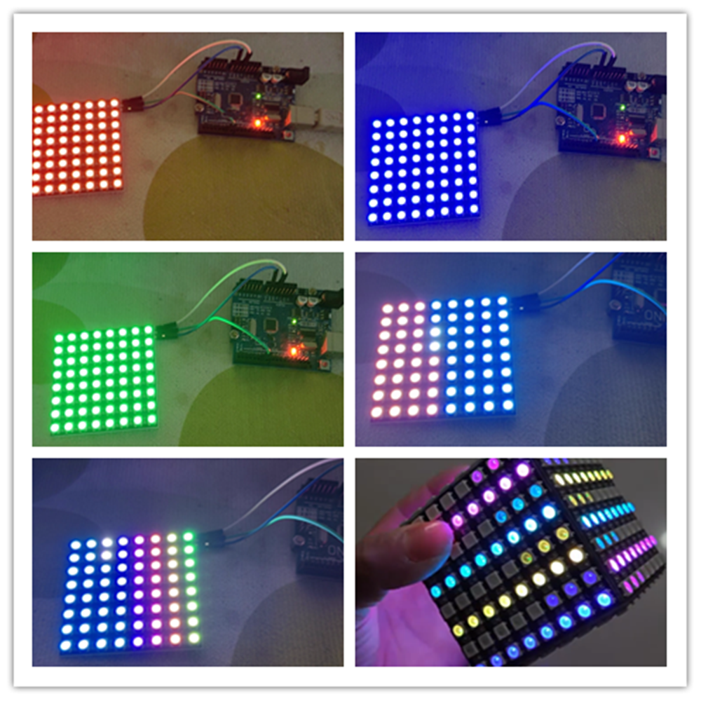 WS2812B 8x8 64Bit RGB LED Matr - مراجعة Rgb Led Matrix 8X8 وسعره