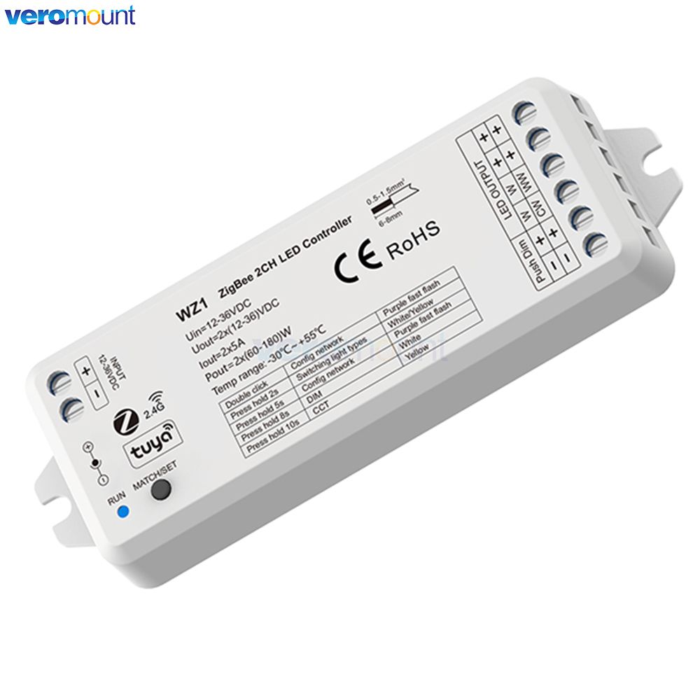 WZ1 Zigbee LED Dimmer 12V 24V  - مراجعة Zigbee Coordinator Stick وسعره