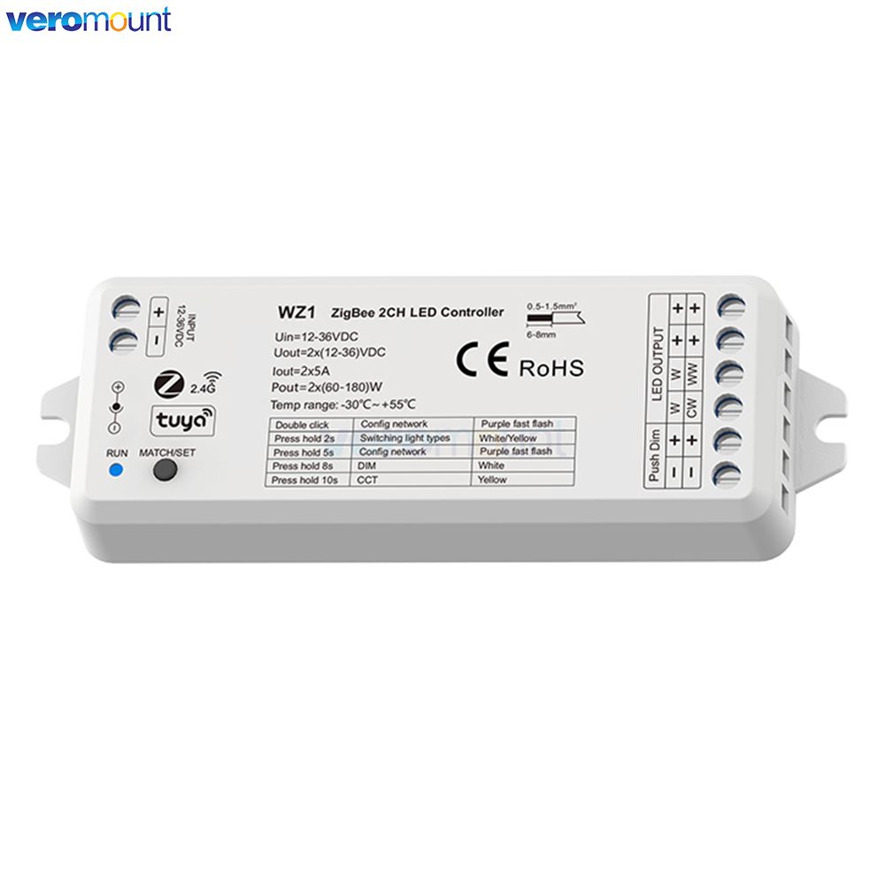 WZ1 Zigbee LED Dimmer 12V 24V  - مراجعة Zigbee Coordinator Stick وسعره