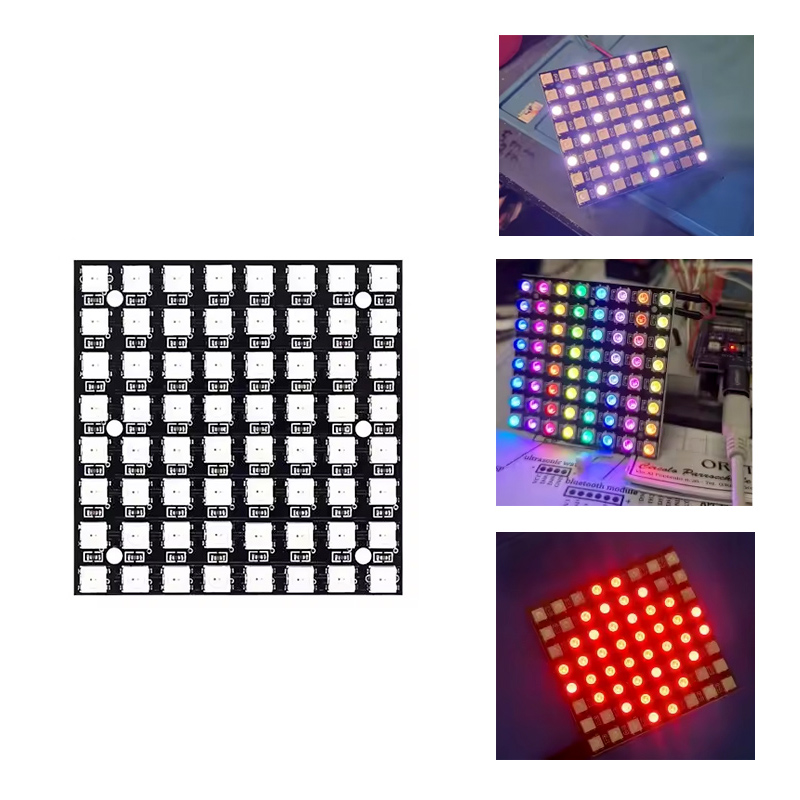 WS2812 LED 5050 RGB 8x8 64 Bit - مراجعة Rgb Led Matrix 8X8 وسعره