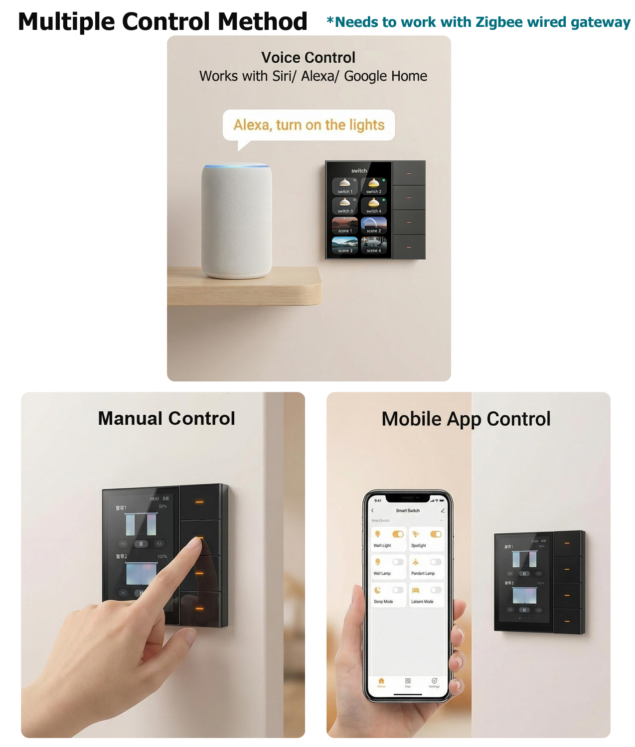 F3-pro Tuya Smart Panel ZigBee - مراجعة Home Automation Ideas وسعره