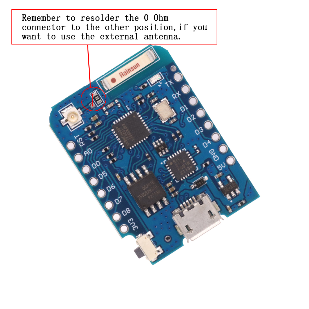 WeMos D1 Mini Pro V3.0 NodeMcu - مراجعة Esp8266 Nodemcu Board وسعره