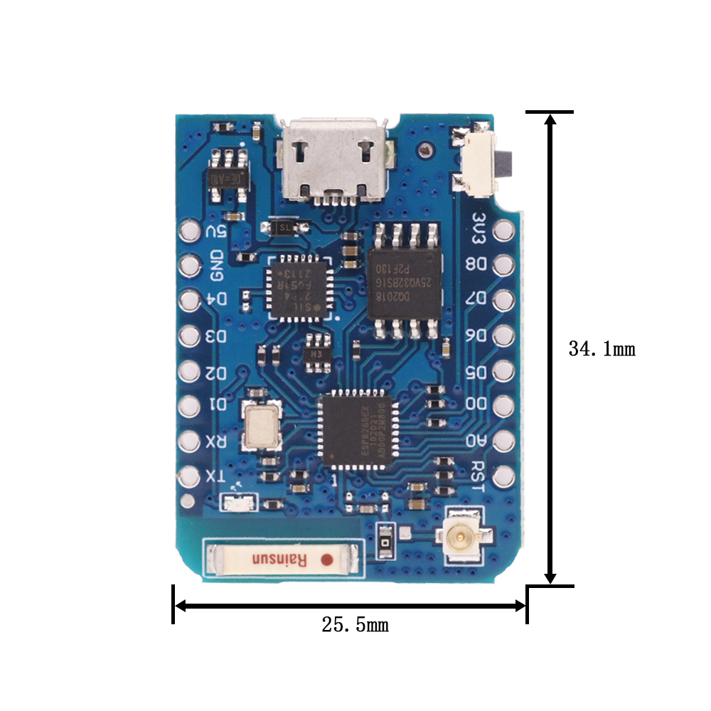 WeMos D1 Mini Pro V3.0 NodeMcu - مراجعة Esp8266 Nodemcu Board وسعره