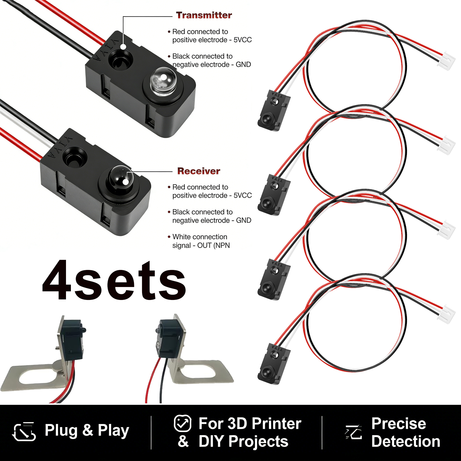 4 Pairs Infrared Break Beam Se - مراجعة Diy Automation Projects وسعره