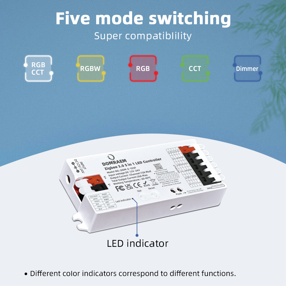DOMRAEM Zigbee 3.0 5 in 1 LED  - مراجعة Zigbee Coordinator Stick وسعره