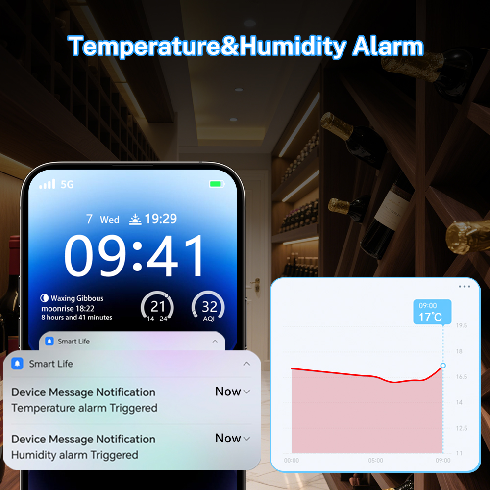 Tuya Zigbee Temperature Humidi - مراجعة Temperature Humidity Sensor وسعره