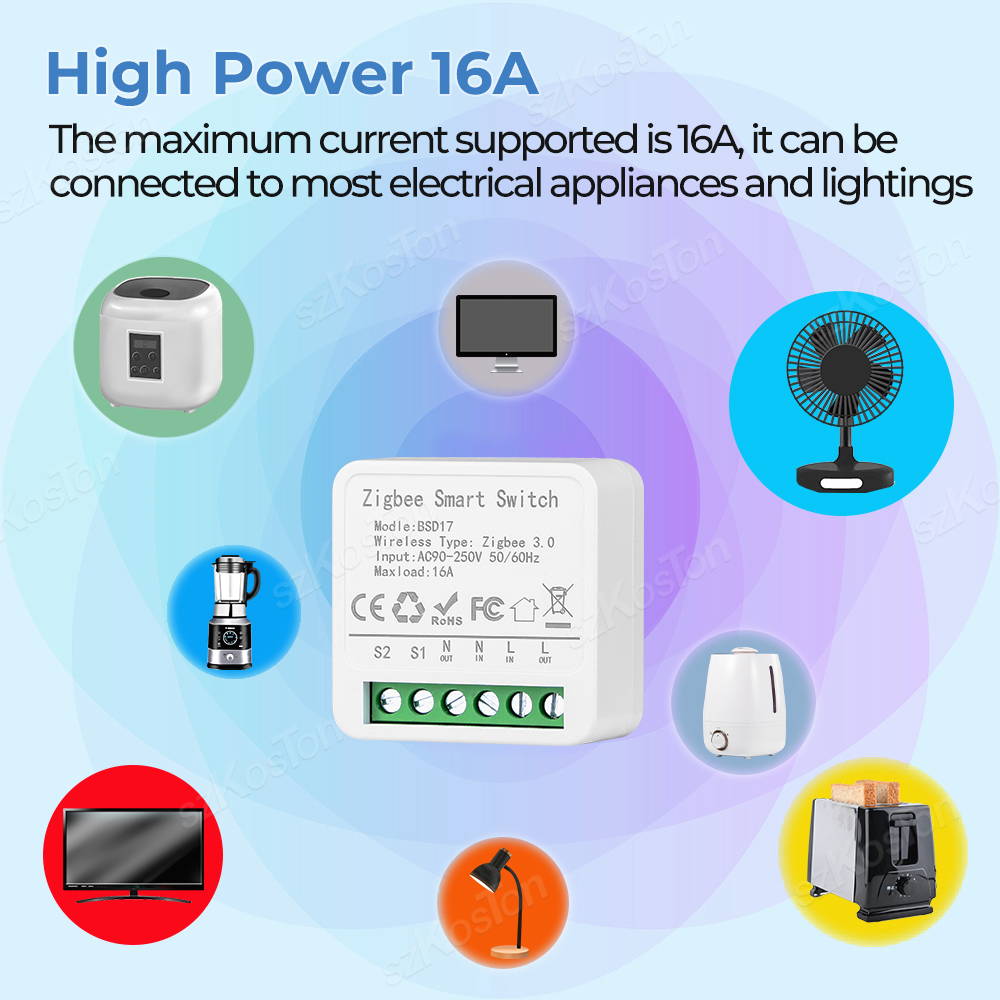 16A Mini ZigBee Smart Switch e - مراجعة Home Automation Diy وسعره