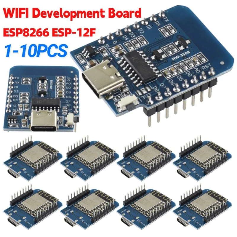 1-10PCS ESP8266 ESP-12F D1 Min - مراجعة Esp8266 Nodemcu Board وسعره