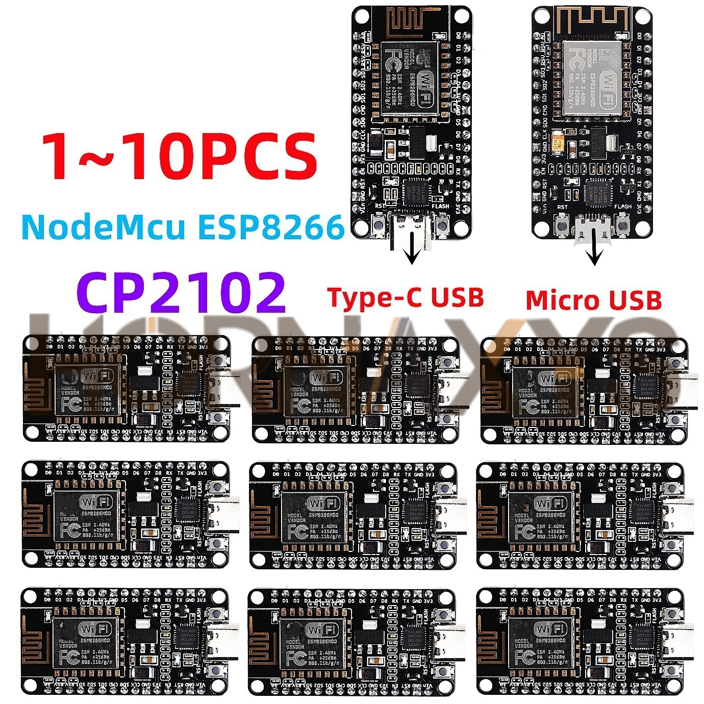 1-10PCS/Wireless Module CP2102 - مراجعة Esp8266 Nodemcu Board وسعره