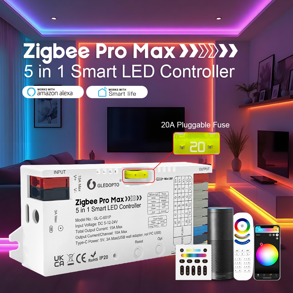 GLEDOPTO ZigBee 3.0 Pro Max 5- - مراجعة Zigbee Coordinator Stick وسعره
