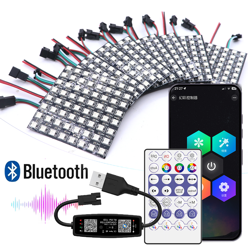 LED USB 28Keys 2.4G Controller - مراجعة Rgb Led Matrix 8X8 وسعره
