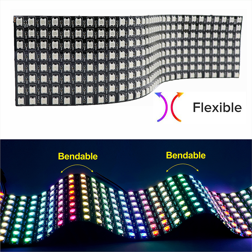 LED USB 28Keys 2.4G Controller - مراجعة Rgb Led Matrix 8X8 وسعره