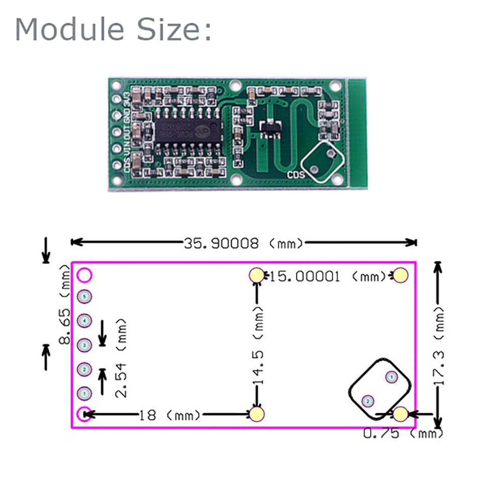 5PCS RCWL-0516 Motion Detectio - مراجعة Esp8266 Nodemcu Board وسعره