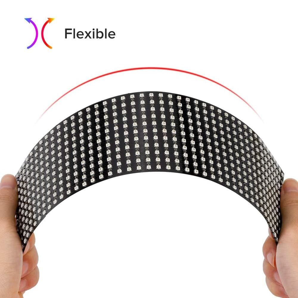 DC5V WS2812B RGB LED Panel Scr - مراجعة Rgb Led Matrix 8X8 وسعره