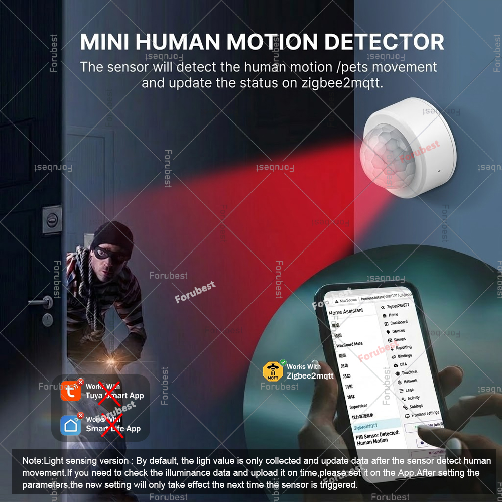 Zigbee 3.0 PIR Motion Sensor H - مراجعة Home Automation Diy وسعره