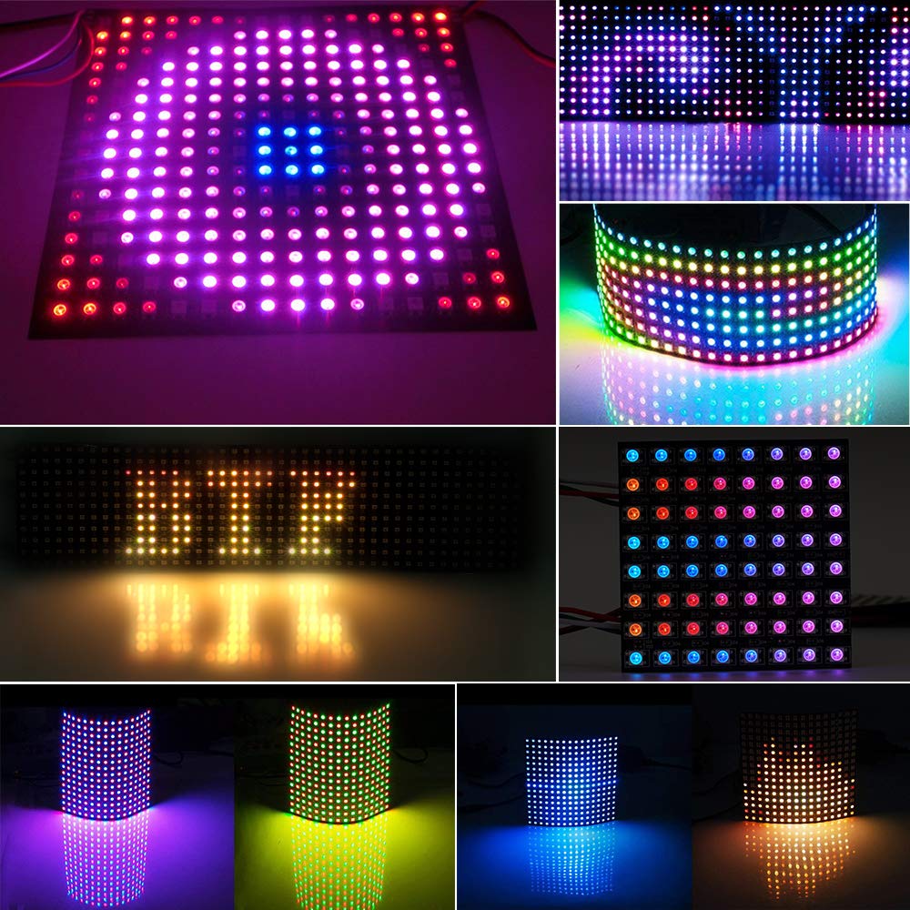 WS2812 LED 5050 RGB 8x8 64 Bit - مراجعة Rgb Led Matrix 8X8 وسعره