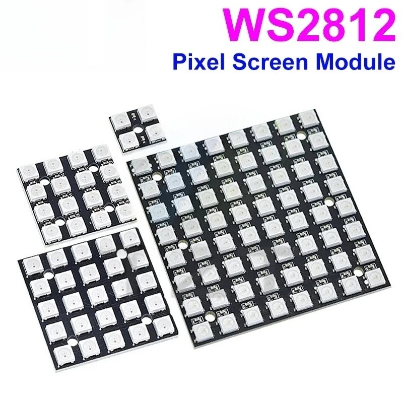 NEW WS2812 LED 5050 RGB 8x8 LE - مراجعة Rgb Led Matrix 8X8 وسعره