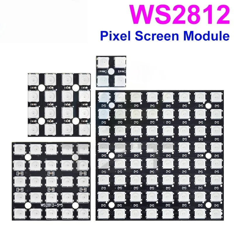 NEW WS2812 LED 5050 RGB 8x8 LE - مراجعة Rgb Led Matrix 8X8 وسعره
