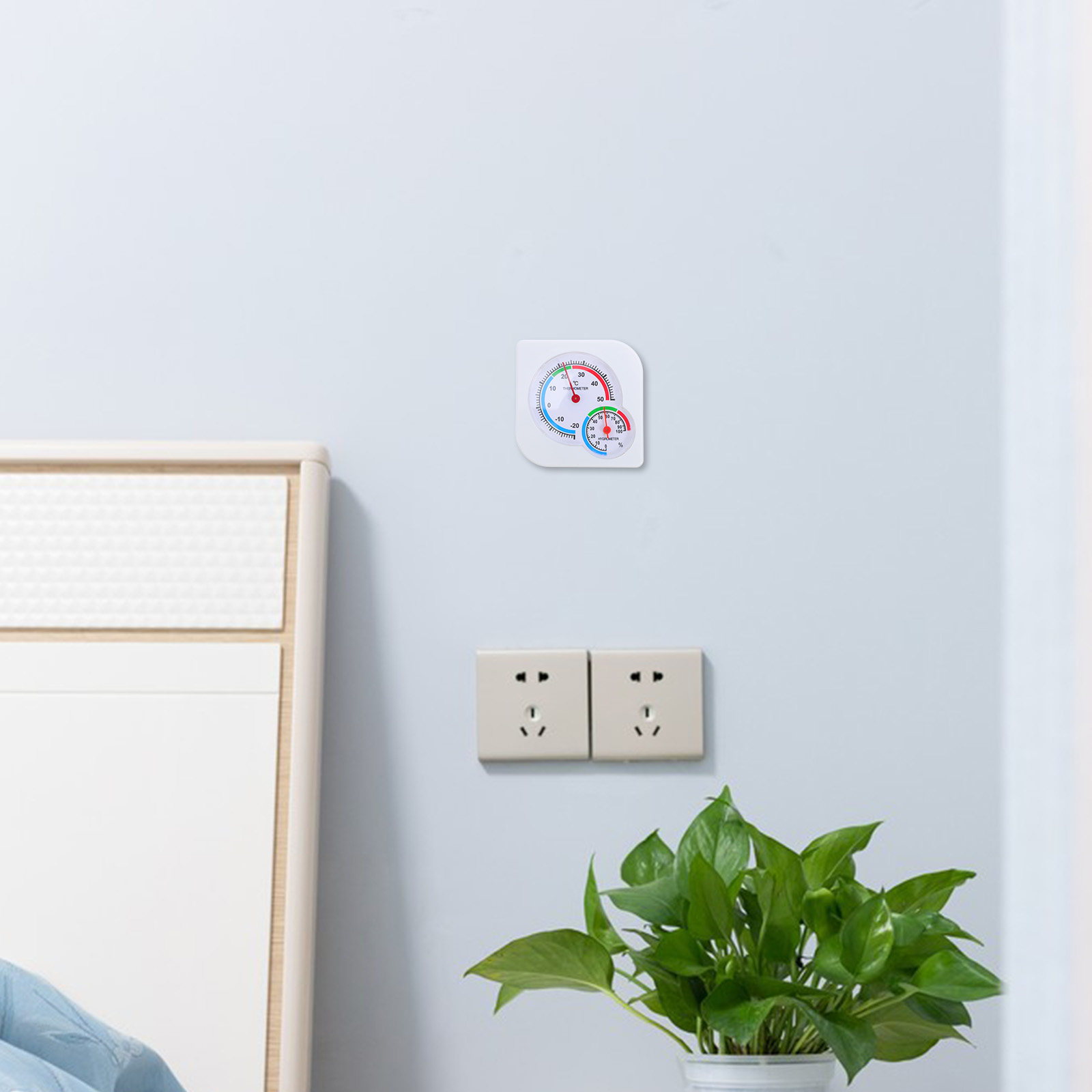 Indoor Outdoor Analog Hygromet - مراجعة Temperature Humidity Sensor وسعره